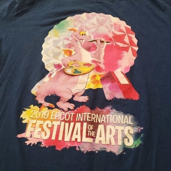 Disney Figment 2019 Epcot International Festival of the Arts Tee Large - Picture 2 of 3